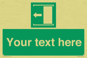 Custom Slide to Open Sign